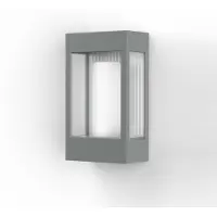 Roger Pradier Brick² Model 1 Applique Murale Silk Grey | Clear glass
