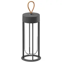 Flos In Vitro Unplugged Lampe Portative Anthracite | 2700 K