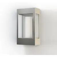 Roger Pradier Brick² Model 1 Applique Murale Raw aluminium - Matt varnish | Clear glass