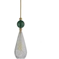 Ebb & Flow Smykke Suspension Shiny Gold | Crystal Check | Ivy Green E14IP20