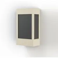 Roger Pradier Brick² Model 1 Applique Murale Limestone | Black PMMA