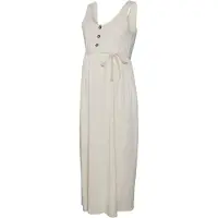 Mamalicious Robe d’été 'MLEvi Lia' crème