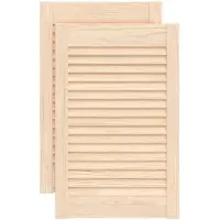 vidaXL Portes d'armoire à persiennes 2 pcs 61,5x39,4 cm pin massif