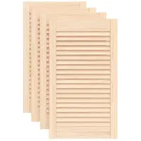 vidaXL Portes d'armoire à persiennes 4pcs 69x39,4cm bois de pin massif
