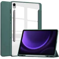 IMoshion Coque tablette rigide Trifold pour Samsung Galaxy Tab S9 11.0 pouces / Tab S10 FE / S9 FE 10.9 pouces - Vert
