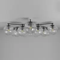 Schwung Orion Chandelier Marble | Round | Black Gunmetal