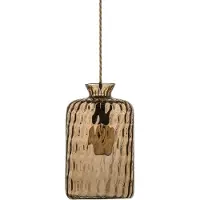 Ebb & Flow Pillar Suspension Gold, Twisted | Golden Smoke Dimples E27IP20