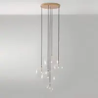 Schwung Cluster Suspension Cluster-5 Mix | Lacquered Burnished Brass