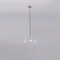 Schwung Glass Globe Suspension Polished Nickel | Ø: 300mm