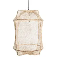 Ay Illuminate Suspension Z1 thé noir sisal teint juste ø67x100cm