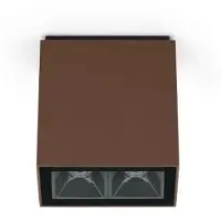 Lombardo Kura Top X2 Spot de Plafond Extérieur 18° | Corten | 2700 K IP65
