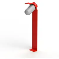 Roger Pradier Sherlock Borne Frosted glass | Traffic red