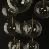 Schwung Cluster Suspension Cluster-13 | Lacquered Burnished Brass