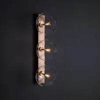 Schwung Oslo Triple Wall Sconce Applique Black Gunmetal