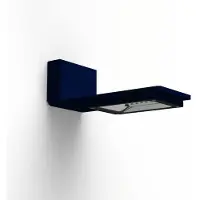 Roger Pradier Hector Model 1 Applique Murale Toughnened clear glass 3000k warm white 26W Symmetric | Steel blue