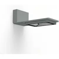 Roger Pradier Hector Model 1 Applique Murale Toughnened clear glass 3000k warm white 26W Symmetric | Silk Grey