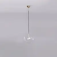 Schwung Glass Globe Suspension Black Gunmetal | Ø: 250mm