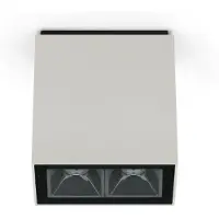 Lombardo Kura Top X2 Spot de Plafond Extérieur 18° | Light grey | 2700 K IP65