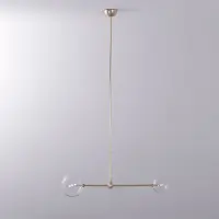 Schwung Balance Suspension Lamp 200 x 150 | Lacquered Burnished Brass