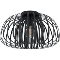 Eglo Lampe de plafond noire Encinitos 1 Ø 45cm - 1x E27