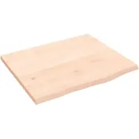 vidaXL Étagère murale 60x50x2 cm bois de chêne massif non traité