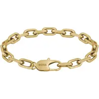 HUGO BOSS Fashion bracelet homme en or 1580501 - Longueur : 19 cm, (19 cm, Acier)