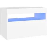 vidaXL Armoire TV avec lampes LED blanc 60x35x40 cm
