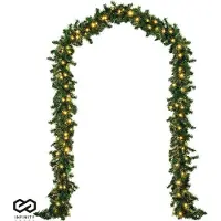 Infinity Goods Guirlande Avec Lumières - Décoration de Noël - 500CM - Guirlande de Noël - Décoration de Noël - 100 LED - Vert