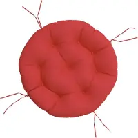 vidaXL Coussin Rond Rouge Ø 60 X11 Cm Tissu Oxford