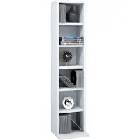 VCM Bois CD DVD Stand Rangement Étagère sur pied Bibliothèque Deko Étagère Elementa Bois CD DVD Stand Rangement Étagère sur pied Bibliothèque Deko Étagère Elementa
