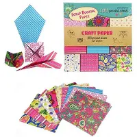 Toi-Toys Papier d'artisanat 100 feuilles imprimées 20X20Cm