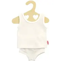 Heless Culotte et t-shirt de poupée Blanc, 20-25 cm