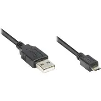 Alcasa Good Connections USB2.0 Kabel A-Micro B schw. 1m