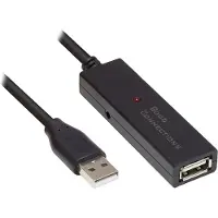Alcasa GC-M0131 - Câble USB de 5 mètres - Connecteurs USB A - USB 2.0 - Débit de 0,48 Gbit/s - Noir
