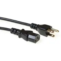 ACT AK5062 câble électrique Noir 2,5 m Prise d'alimentation type B Coupleur C13