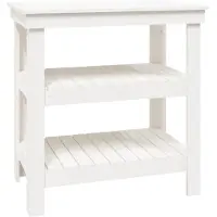 vidaXL Établi blanc 78,5x50x80 cm pin massif