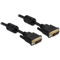 DeLOCK Dvi — Dvi (3 m), Câble vidéo, Noir