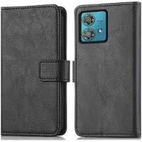 IMoshion Étui de télephone portefeuille de luxe Motorola Moto G84 - Noir