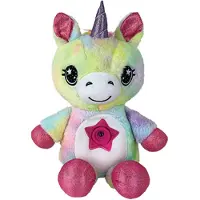 MediaShop StarBelly Dream Lites - Licorne arc-en-ciel - peluche - projecteur d'étoiles - veilleuse - enfants