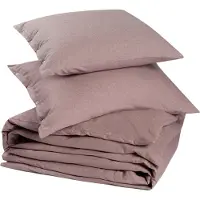 Yumeko - Parure de lit - Flanelle De Coton - 200x220 - Violet