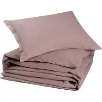 Yumeko - Parure de lit - Flanelle De Coton - 140x220 - Violet