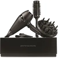 GHD Sèche-cheveux Air noir - Finition salon, séchage 2x plus rapide, réduction des frisottis - Pour tous types de cheveux