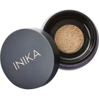 Inika Organic Fond de teint poudre minéral bio avec SPF 25 - Maquillage végétalien Aspect naturel Couvrance modulable Éclat et éclat impeccables Couvertu