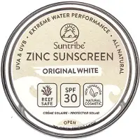 Suntribe Zinc Sunscreen crème protectrice minérale visage et corps SPF 50 Original White 45 g