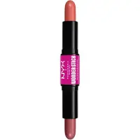 Nyx Wonder Stick Cream Blush stick contour double embout teinte 02 Honey Orange N Rose 2x4 g