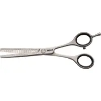 Jaguar Ciseaux de texturation SatinPlus40 5,0 po, finition satinée, microdentelés, fabriqués en Allemagne