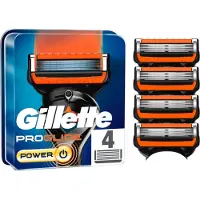 Gillette 4 x Lames de rasoir de remplacement pour hommes Fusion Power ProGlide avec MicroComb