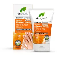 Dr Organic Crème pour les mains et les ongles au miel de Manuka Dr. Organic Peau sèche et sensible, 125 ml