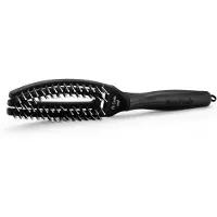 Olivia Garden Fingerbrush Boar & Nylon brosse à cheveux en nylon et poils de sanglier Full Black S 1 pcs
