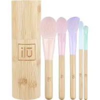 BAMBOOM IL Bamboo Makeup Brush Set - 6 pièces écologiques